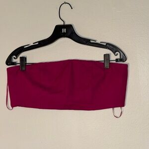COS Fuchsia Bandeau Top